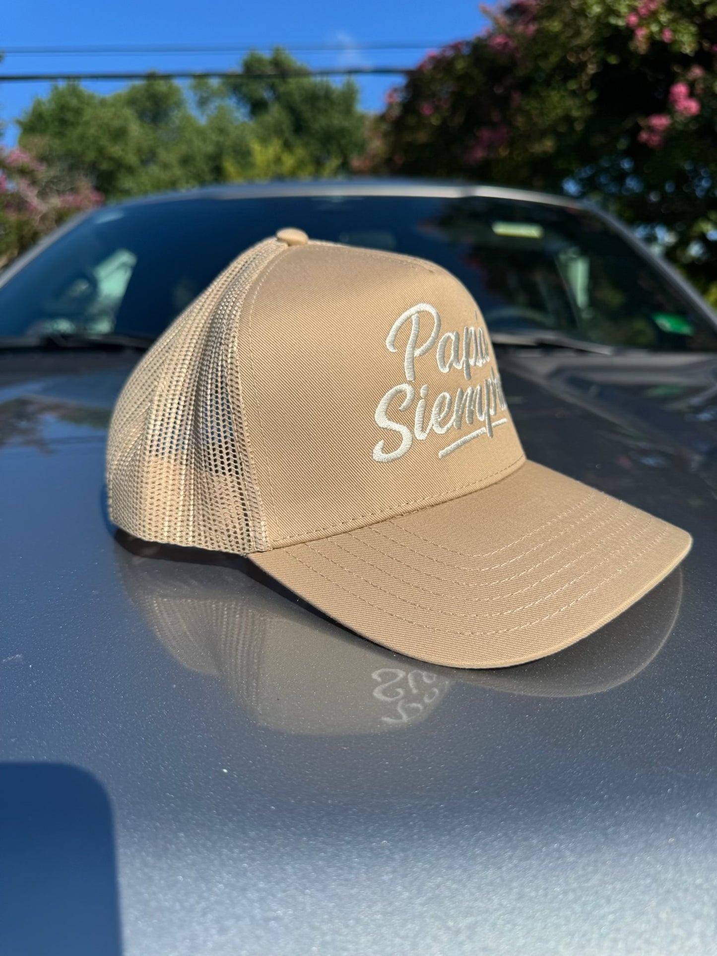 PAPÁ SIEMPRE Trucker Hat - Khaki