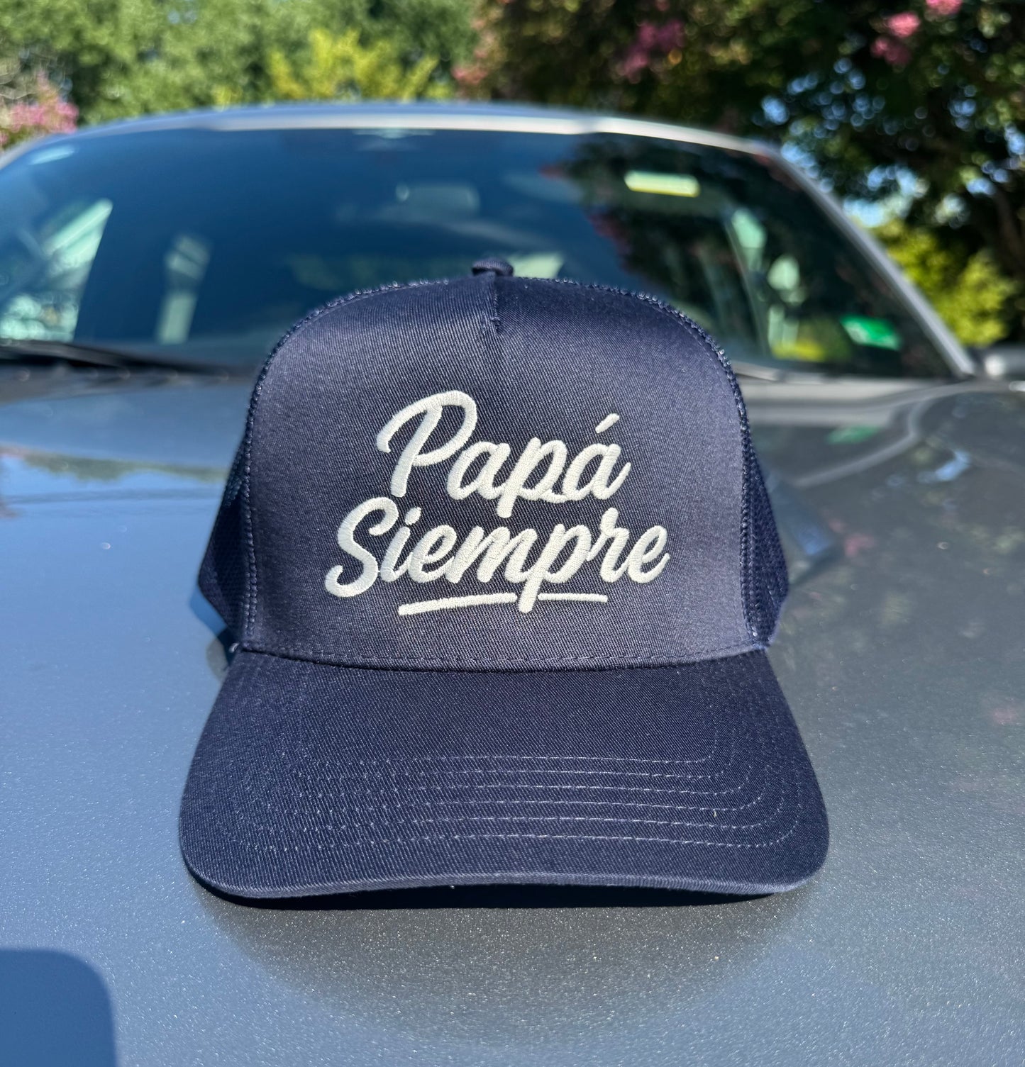 PAPÁ SIEMPRE Trucker Hat - Navy
