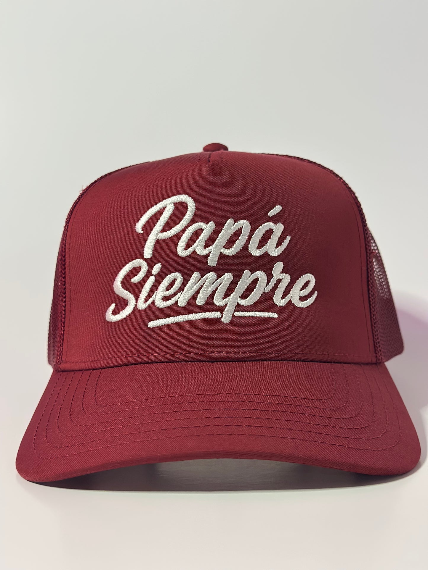 PAPÁ SIEMPRE Trucker Hat - Maroon