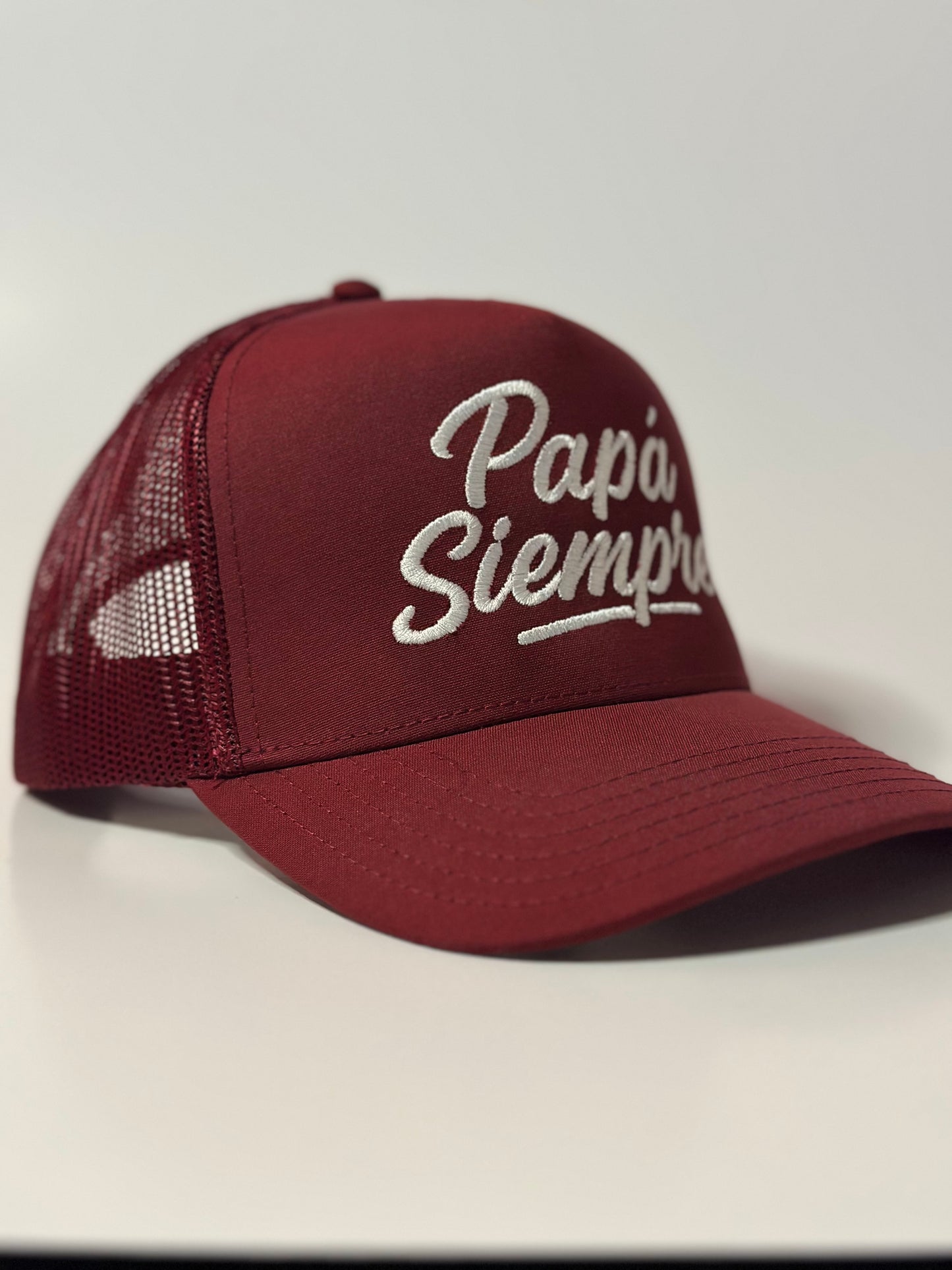 PAPÁ SIEMPRE Trucker Hat - Maroon