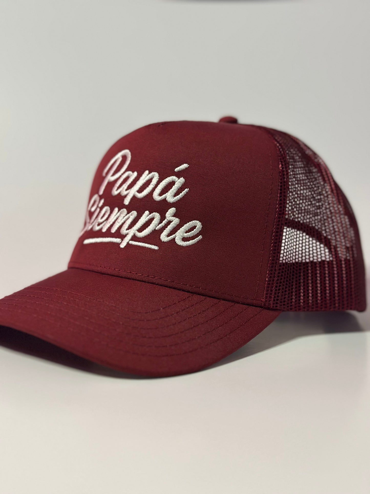 PAPÁ SIEMPRE Trucker Hat - Maroon